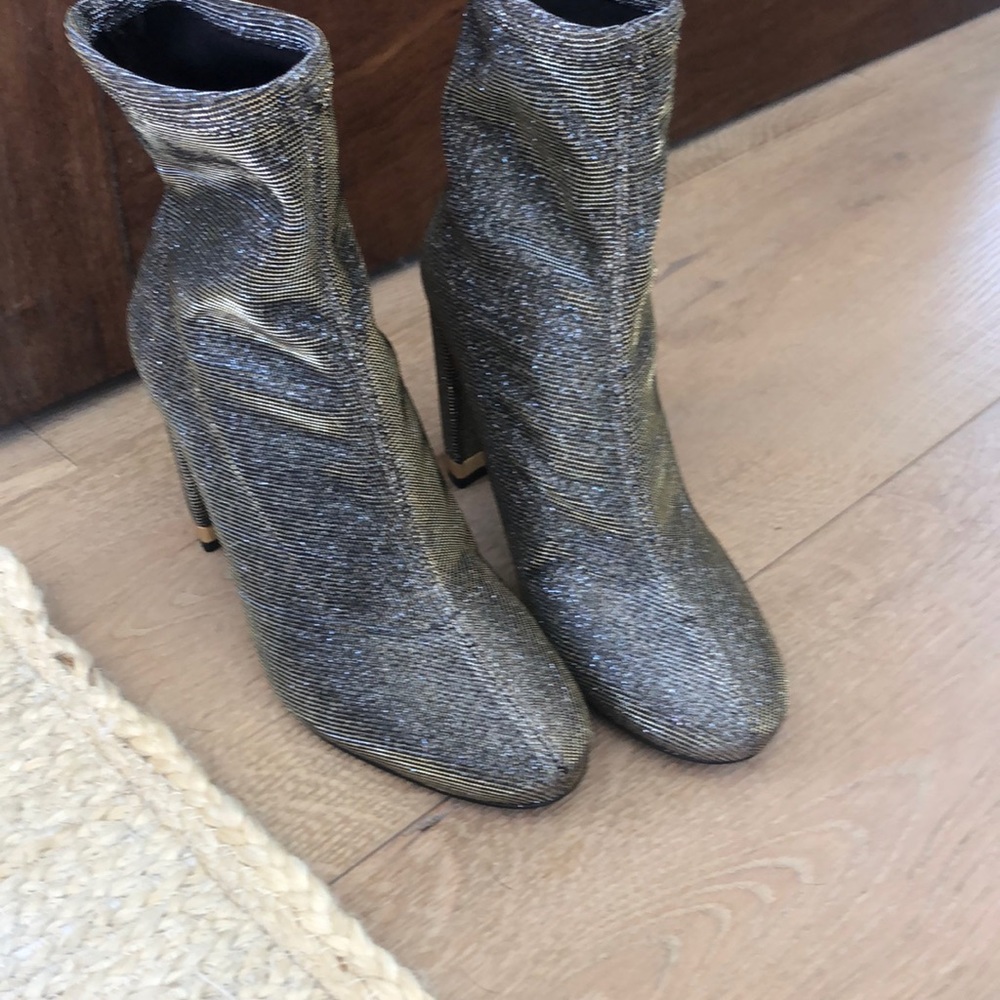 Never worn MK shiny booties. Sexy and fun